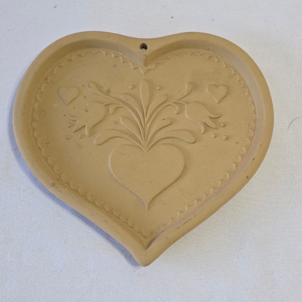 Brown Bag‎ Cookie Art Heart Mold 1986 Vintage Baking Kitchenware